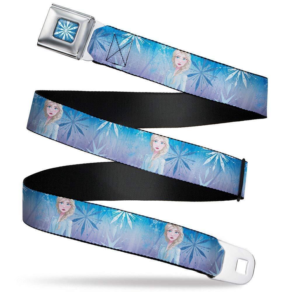 3115 Disney Belt, Seatbelt Buckle Belt, Frozen 2 Mythical Elsa Pose